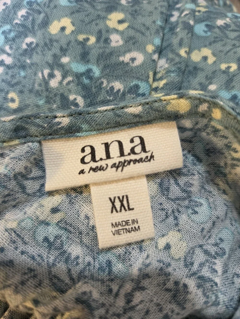 a.n.a Teal, Green & Yellow Floral Ruffled Tie in Back Maxi Dress, Size XXL, NWT - Picture 11 of 12